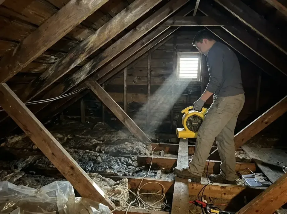 attic-water-damage-drying-proc-007 — frequently asked questions, Emergency Water Extraction & 24/7 Flood Response in Ridgway…